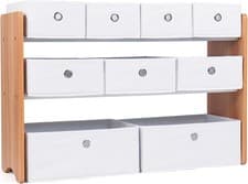 Image of Large Toy Storage Organiser for Children with 9 Collapsible