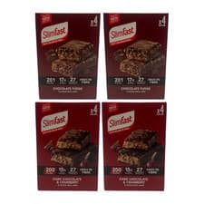 Image of Slim Fast 16 x 60g Meal Bars = 8 Choc Fudge 8 Dark Choc Cranberry Replacements