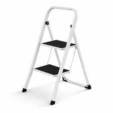 Image of NEW! Foldable 2 Step Ladder Stepladder Non Slip Tread Safety Steel Step