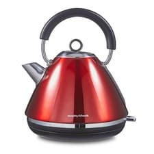 Image of Morphy Richards Kettle 1.5L Pyramid, 360 Base, Accent Metallic Red 102048