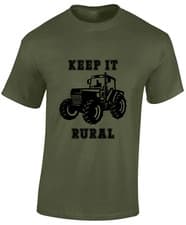 Image of KEEP IT RURAL MENS T SHIRT FARMER TRACTOR FARMING CLOTHING TOP COOL GIFT IDEA