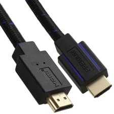 Image of Premium CERTIFIED UHD 8K 60Hz 4K 120Hz HDR HDMI 2.1 Braided Cable Black 1.8m 6ft