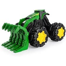 Image of John Deere Kids 736 47327 EA Rev Up Tractor, red