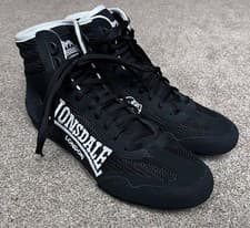 Image of Lonsdale Contender Boxing Boots - Black - Uk Size 7 BNWOT