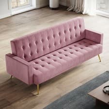 Image of Multicolour 1/2/3 Seater Sofa Bed Luxury Fabric Single 3-in-1 Pull Out Sleeper
