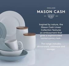 Image of Mason & Cash Linear Rectangular 24cm Stoneware Dish NEW & FREE POSTAGE