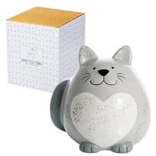 Image of Money Box Piggy Bank Fat Cat Animal for Kids Adult Boy Girl Cat Lover Gifts