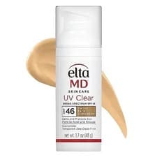 Image of Elta MD UV Clear DEEP TINTED Broad Spectrum SPF46 Tinted 1.7 oz New In Box