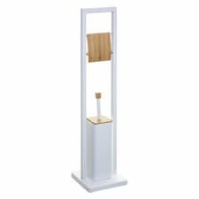 Image of 5Five Simply Smart Toilet Butler Natureo Toilet Roll Holder with Brush White