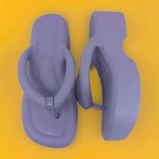 Image of NEW Melissa Free Wedge Platform Sandals Beach Pool Slides Lilac Purple Womens 8