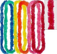 Image of 25 Hawaiian Lei Hula Garland Flower Necklaces Fancy Dress Beach Party Accessory