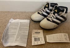 Image of Boys Adidas Football Trainers Astroturf 3G ACE 16.3 Primemesh UK Size 11 White