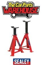 Image of Sealey AS7500 Axle Stands 7.5T Capacity per Stand 15T per Pair Medium Height