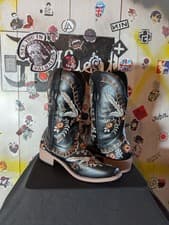 Image of Black Womens Cowboy Boots with