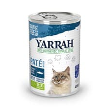 Image of Yarrah Organic Grain Free Wet Cat Food MSC Fish Pate - 400g