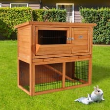 Image of BUNNY BUSINESS RABBIT HUTCHES HUTCH RUN RUNS DELUXE GUINEA PIG HUTCH RH4