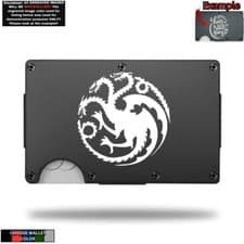 Image of Game Of Thrones House Targaryen Laser Engraved Onto An Aluminum Wallet