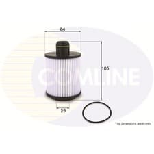 Image of Oil Filter EOF238 Comline 55214974 1109.CJ 55206816 1724214 55565960