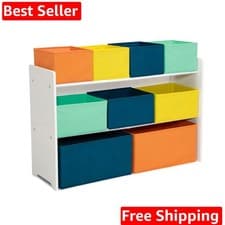 Image of Deluxe Multi-Bin Toy Organizer with Storage Bins - Greenguard Gold Certified,...