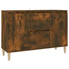 Image of 2 Doors Sideboard Cabinet Home Storage Cupboard Buffet with 2 Drawers Unit