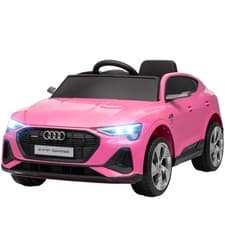 Image of HOMCOM 12V Kids Electric Ride-On Car/ w Remote Control, Lights, Music - Pink