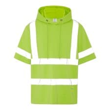 Image of Hivisstar short-sleeve,hi-vis, hooded t-shirt Size L Oversized Green Reflective