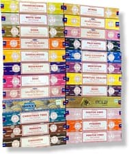 Image of ASSORTED 12 Pack Incence Box Satya Nag Champa Incense Sticks (mixed scents)