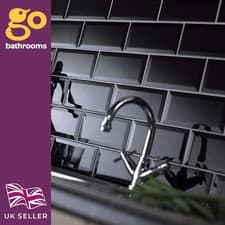 Image of Metro Brick Effect Bevelled Edge Ceramic Tile Gloss Kitchen Bathroom Wall 1 Box