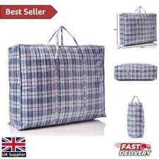 Image of Stylish & Strong Zipped Storage Bag - XL Size for Laundry and Beyond - 100x60cm