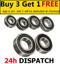 Image of BEARINGS 6000 - 6015 2RS - RUBBER SEALED - Multi variations - ALL SIZES