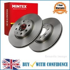 Image of Front For Citroen Fiat Peugeot Brake Discs Vented MDC1978 Diameter 300 mm Mintex