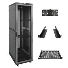 Image of 42U 600 * 800mm 4 Post Free Standing Network Cabinet Data Server Rack Lockable