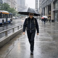 Image of Universal Fit Hands-free Umbrella Holder Umbrella Holding Device  Rainy Days