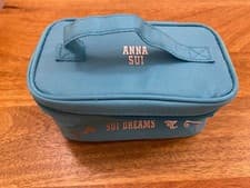 Image of Vintage ANNA SUI DREAMS small Makeup Beauty Bag CASE with MINI MIRROR travel