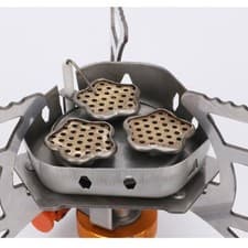 Image of Compact 3 Heads Gas Stove for Backpacking and Outdoor Adventures 5800W