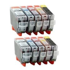 Image of 10 INK CARTRIDGE PGI-525 CLI-526 Canon Pixma MG5250 MG5350 IP4850 IP4950