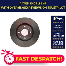 Image of 2x Brake Discs Pair Vented fits PEUGEOT 307 3B, 3E, 3H Front 1.6 2.0 1.6D 2.0D