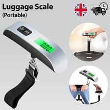 Image of Portable Digital Luggage Scale 50kg 110lb LCD Weighing Scale for Travel Suitcase