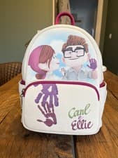 Image of Carl & Ellie Handprint Up Loungefly Mini Disney Backpack
