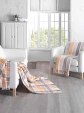 Image of Throw Blend Cotton Rich Scotch Autumn Winter Blanket 150x200cm for Bedroom Decor