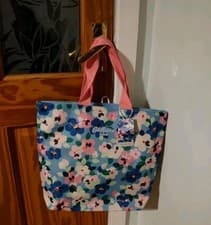 Image of Cath Kidston Tote Bag Flora Spring Collection 100% recycled New With tag Tesco