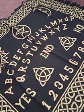 Image of Ouija Board Altar Cloth Celtic Knot Tarot Spirit Dowsing Wicca Pagan (24x30")