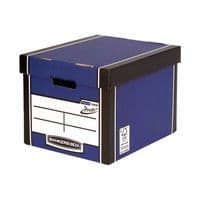 Image of Fellowes Bankers Box Premium Presto Storage Box Blue/White (Pack of 10) 7260603