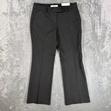 Image of Ann Taylor Loft Marisa Boot Cut Dress Pants Women's Size 6P Gray Formal Trousers