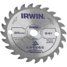 Image of Irwin IW7072604 General Purpose Saw Blade 85 x 10mm x 24T ATB