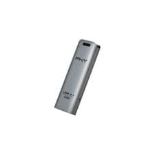 Image of PNY Elite Steel 3.1 64GB USB Flash Drive, Metal Housing, 80MB/s, Stainless Steel