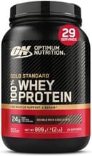 Image of Optimum Nutrition gold standard 100% whey 900g double rich chocolate 29 servings
