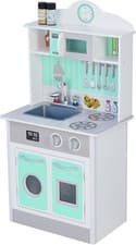Image of Teamson Kids Little Chef Madrid Classic Interactive Wooden Play Kitchen with