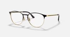 Image of NEW RAY-BAN RB 6375 2890 BLACK GOLD AUTHENTIC EYEGLASSES 53-18-145