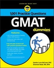 Image of GMAT: 1,001 Practice Questions For Dummies by Sandra Luna McCune